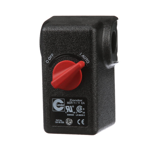 Condor MDR 11/11 EA pressure switch for air compressor control with customizable settings for industrial applications.